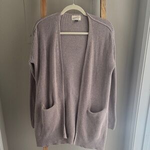 Universal Thread Women's Open Front Cardigan - light purple-taupe